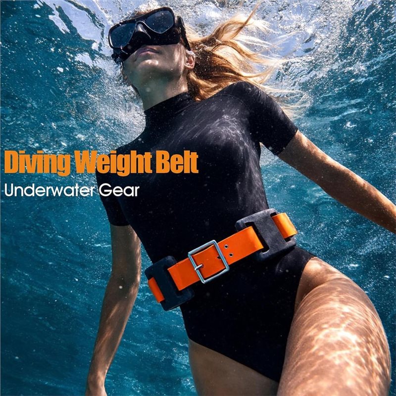 Dive Weight Belt - RTENTE-Fishing Diving Belt Buckle, Rubber Diving
